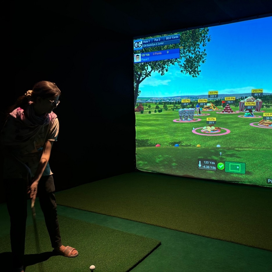 Swing into action with indoor golf session 1