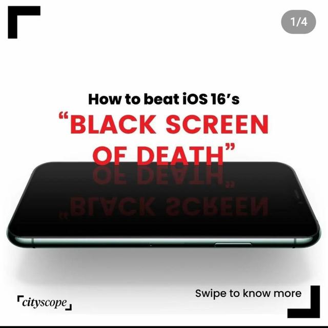 Fix iOS 16 Black Screen of Death: Step-by-Step Guide