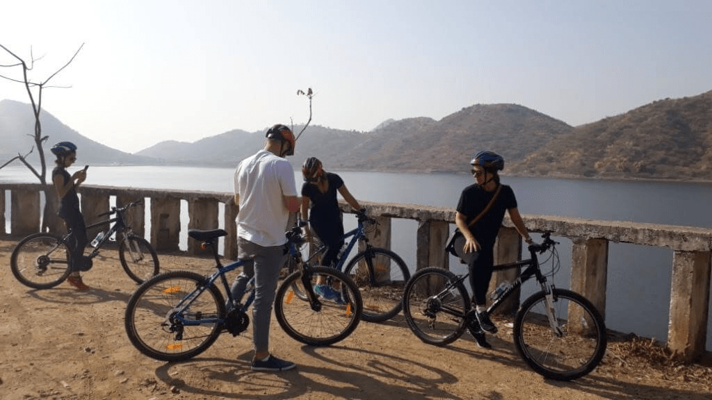 Exploring Cycling Around Blue Waters in Rajasthan