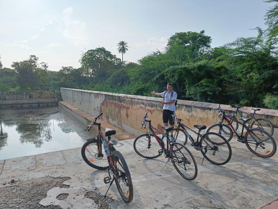 Morning cycling in the Pink City