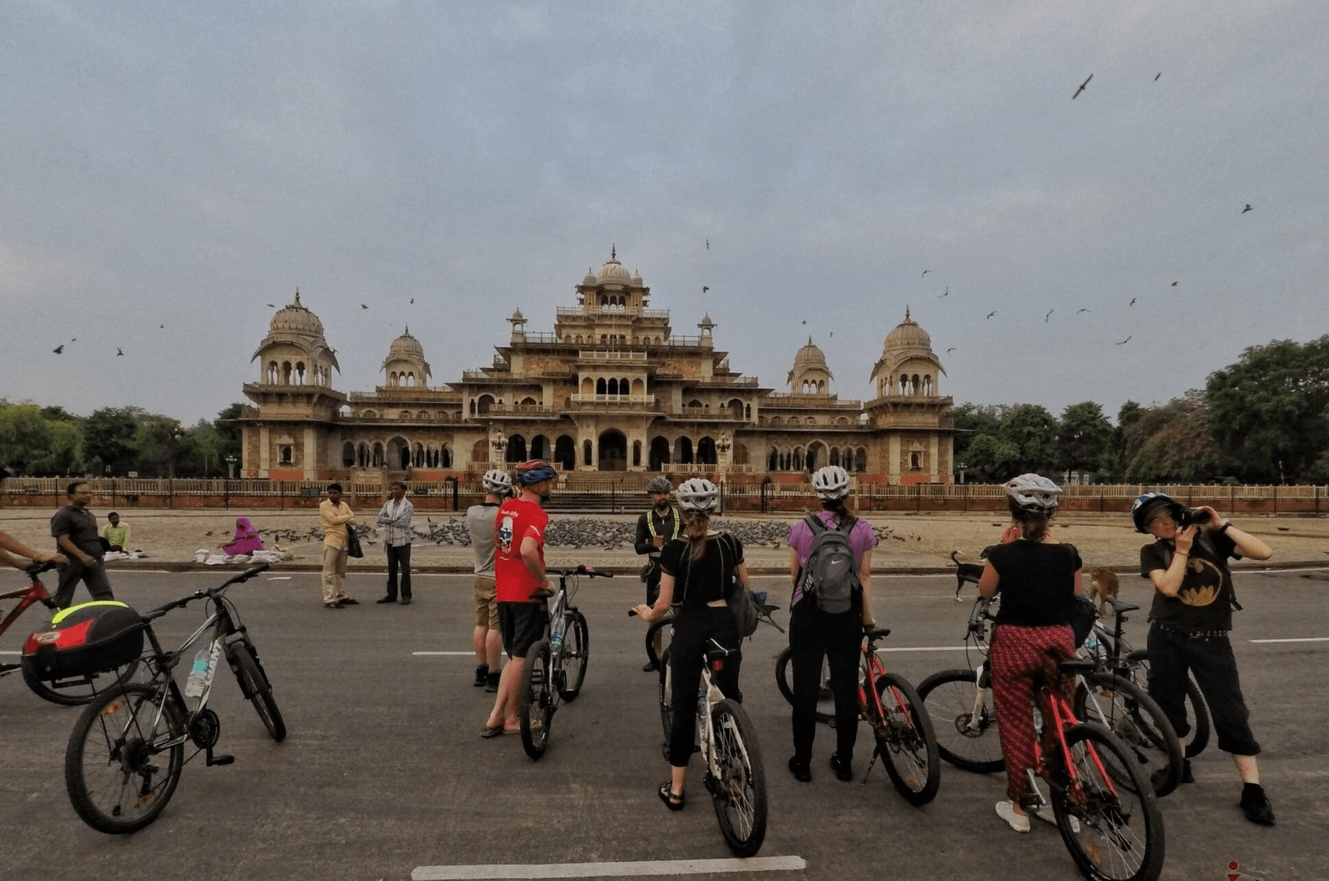 Morning cycling in the Pink City