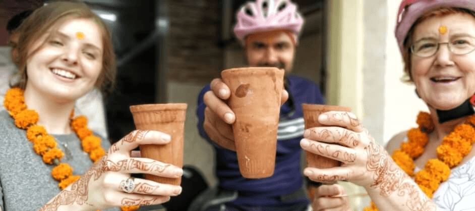 Morning cycling in the Pink City