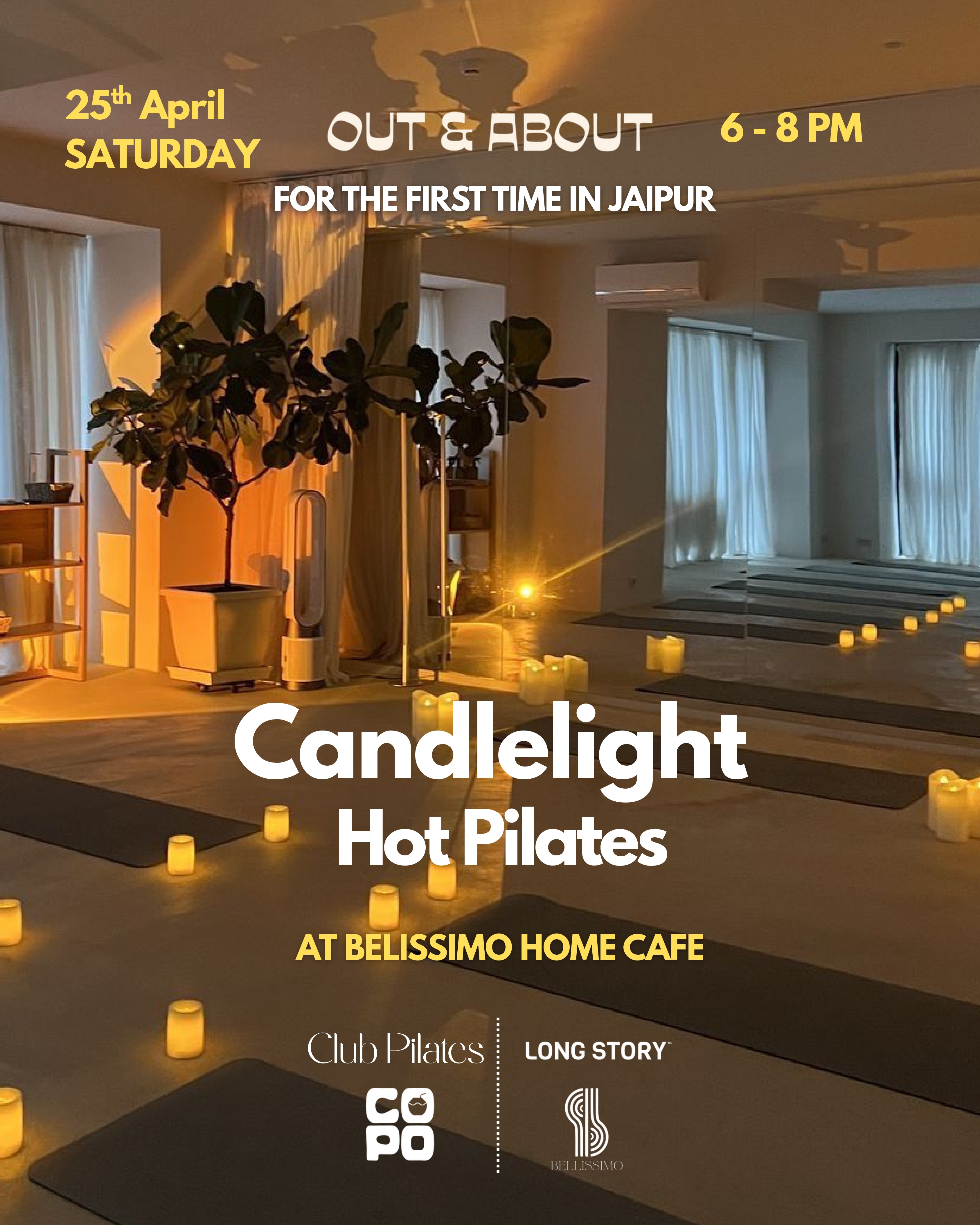 First Time Ever Candlelight Hot Pilates Experience in Jaipur 1